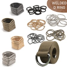 Buckle D Rings Metal Welded for Fastening Pet Collar Backpack Purses 10/20/50pcs