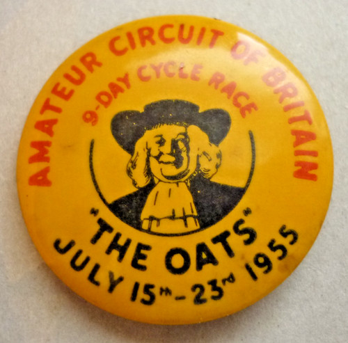 Vintage tin badge amateur - vintage,