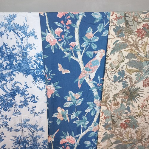 Vintage floral curtain fabric - vintage,
