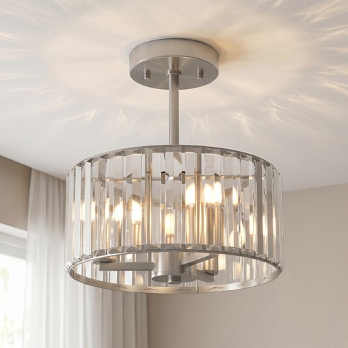 Homcom semi flush - flush, modern