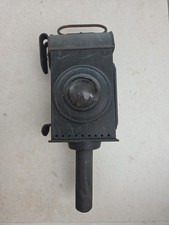 Antique 19th C Duntafil Metal Railway / Crossing Lantern Lamp  1 Red Lens