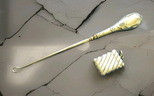 Antique silver handled - antique,