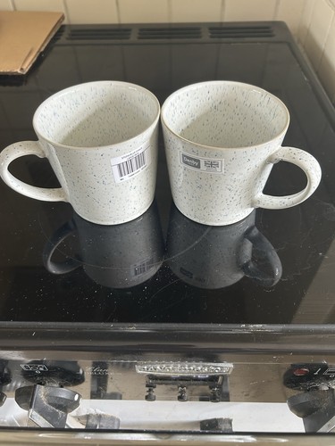 Denby studio blue chalk mugs - denby,