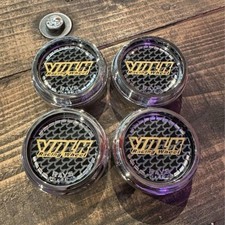 VOLK RAYS Rays Volks Racing Wheel Center Cap Black Set of 4 New