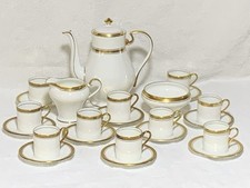24pcs  Aynsley Elizabeth 7947 Gold Encrusted Laurel Demitasse Coffee Set for Ten
