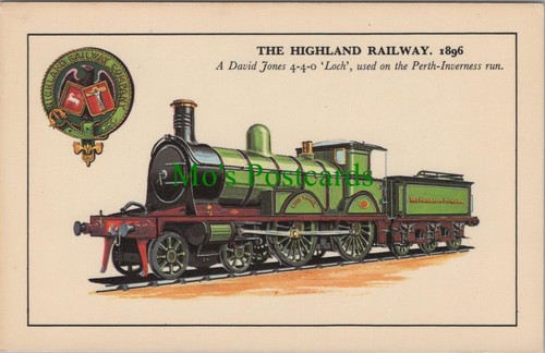 Railway postcard the highland - railway,