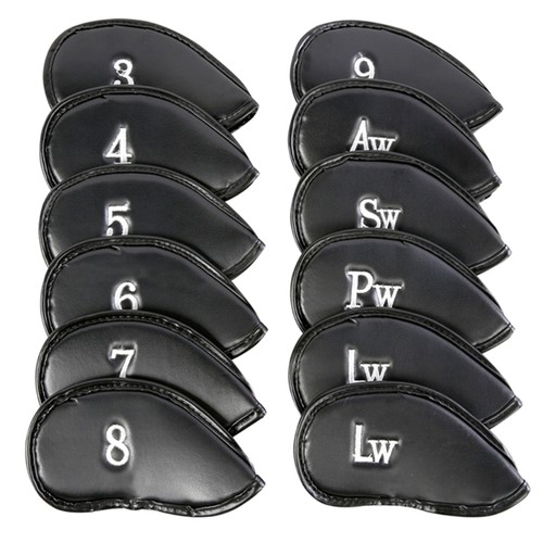 12pcs leather golfs - 12pcs, iron