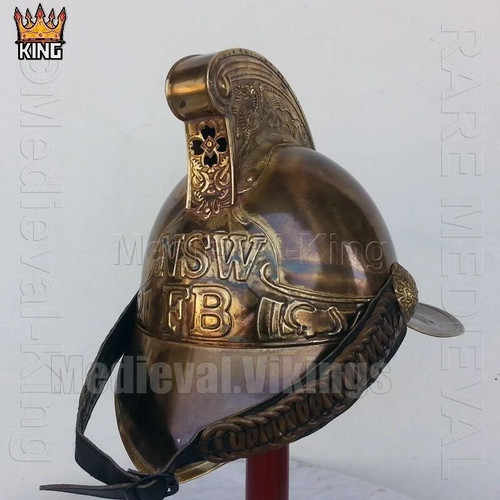 Nsw fireman helmet antique - fb,