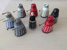 CORGI MINI DIECAST DALEKS FULL SET PLUS DAVROS GREAT CONDITION JOB LOT BUNDLE