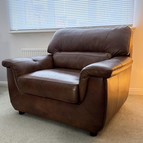 Large leather armchair - large,