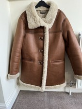 Sold out Mint Velvet shearling aviator coat. Size M (12). New. Gorgeous. 