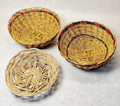 Vintage wicker baskets set - vintage,