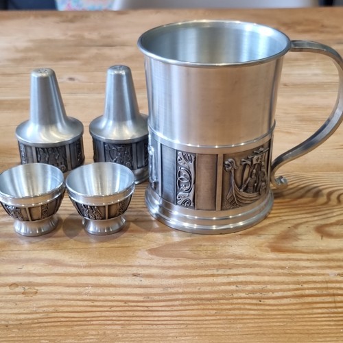Konge pewter beer tankard - beer,