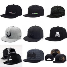 Baseball Cap Snapback Flat Peak Men Women Hip Hop Rap Sport Hat UK