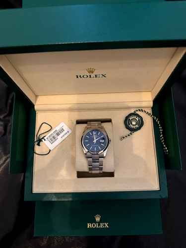 Rolex datejust blue 36mm watch - blue,