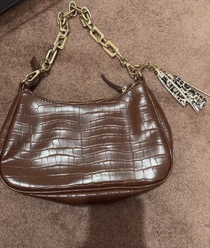 Primark brown croc shoulder - brown,