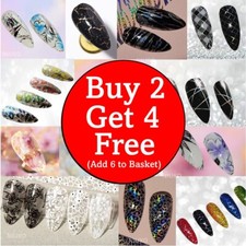Nail Art Foils Holographic Marble Designer Decal Decor Transfer Sticker Manicure