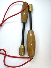 2x fly fishing wooden priest