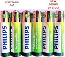 PHILIPS AAA RECHARGEABLE BATTERIES 700mAh NiMH HR03 1.2V Cordless Dect Phones