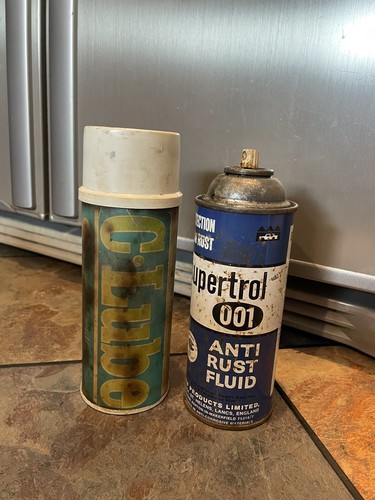 Old cans tins - old,