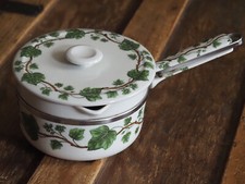 Aluminite Frugier Limoges Porcelaine France Asprey London Sauce Pan Lid Ivy Vine