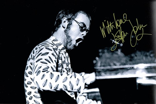 Elton john signed autographed - john,