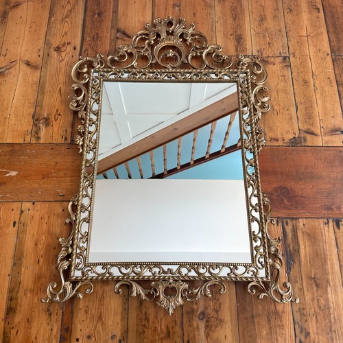 Gold wall mirror large ornate - wall,