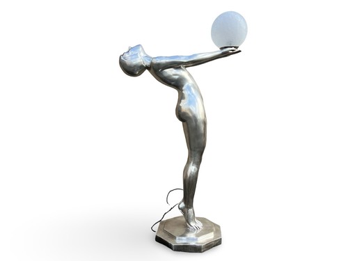 Art deco bronze - art, lady