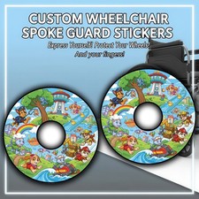 Wheelchair Spoke Guard Sticker