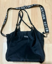 Coveri Collection Handbag Black Large Multi Compartments Pockets  Shoulder Bag