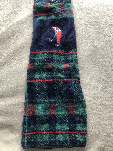 Tartan cotton golf bag towel - tartan,