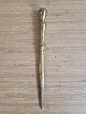 Vintage Solid Brass Letter