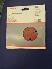 Bosch Red Wood Sanding Disc 150mm 150mm 40g Pack of 5