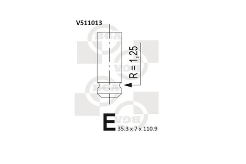 Inlet valve for mitsubishi - valve,
