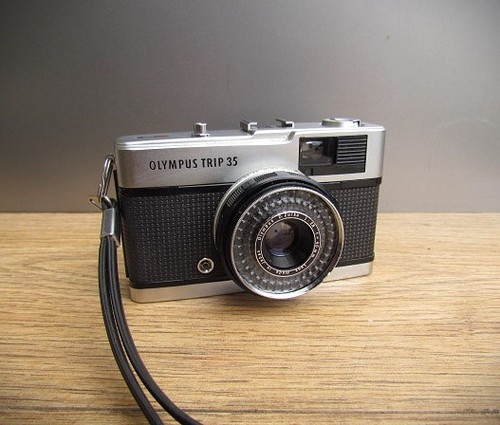 Olympus trip 35mm chrome - olympus,