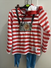 Wheres Wally Costume for Kids 7-8 Years