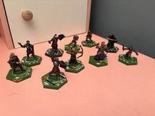 10 x lotr Lord of the Rings Combat Hex Figure Bundle. Used.Nazgul Lurtz etc