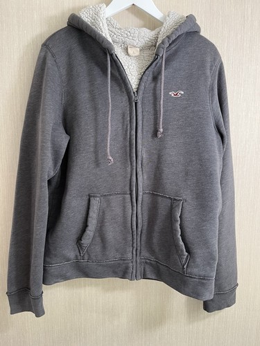 Hollister hoodie mens grey - hollister, l