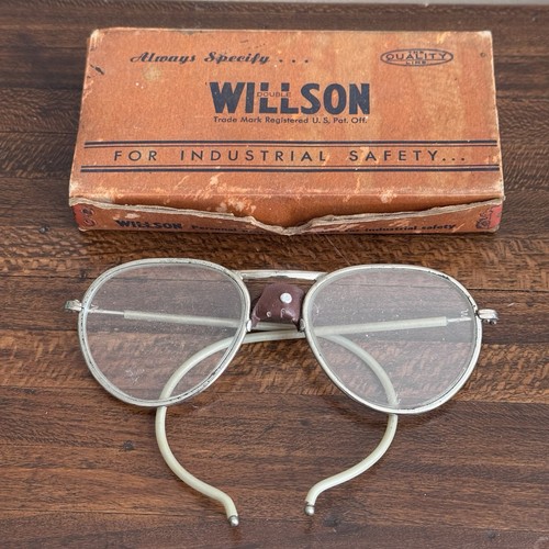 Vtg willson glass lens safety - lens,
