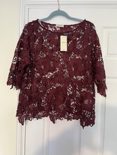 Bnwt Size 14 Ladies Burgundy