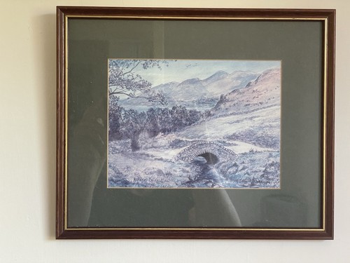 Framed print titled - print,