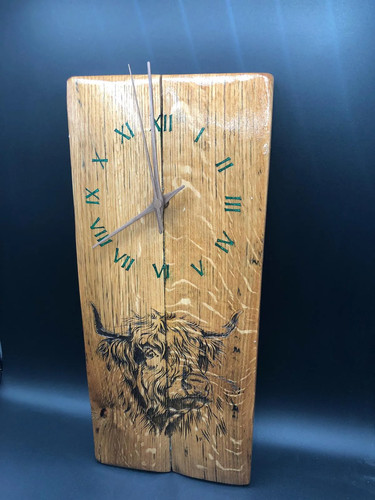 Highland coo clock - highland,