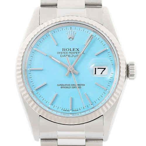 Rolex datejust 18k white - rolex,