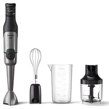 Philips Hand Blender 5000 Series 1200W ProMix, Chopper, Whisk, Beaker – Black