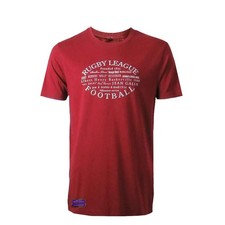 World Rugby League T-Shirt Vintage Red