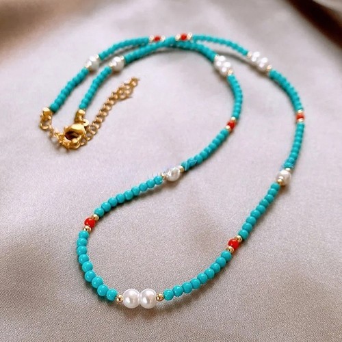 4mm blue turquoise round - 4mm,