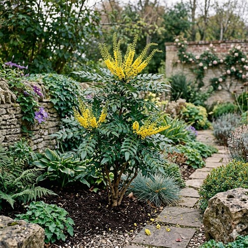 Mahonia charity rhs award - mahonia,
