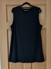 M&S Black Ribbed Tunic Top 14