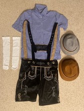 Oktoberfest Lederhosen Costume Bavarian German Beer Festival Costume Full Set