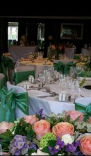 Chair Sashes , Wedding Seat Bow Prom Party Decorations  UK 57 sashes